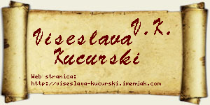 Višeslava Kucurski vizit kartica